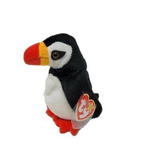 Ty Beanie Babies Puffer The Puffin Bird Beanbag Plush 1997 With Tags Retired